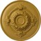 Ekena Millwork Monique Ceiling Medallion (Fits Canopies up to 3 3/4"), Hnd-Painted Iridescent Gold, 13 3/4"OD x 1"P CM13MOIGS - alternate 1